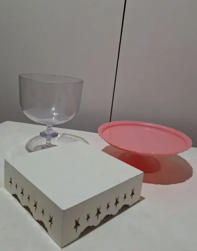Lote de bandejas e porta doces para festas pegue e monte decoração 