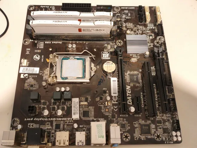 Kit placa mãe B85 e processador Core i5 4590 com 16GB de ram DDR3 hyperx. 