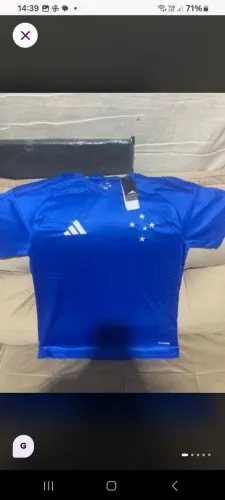 Camisa de time cruzeiro esporte clube  slim fit tecido climacool G