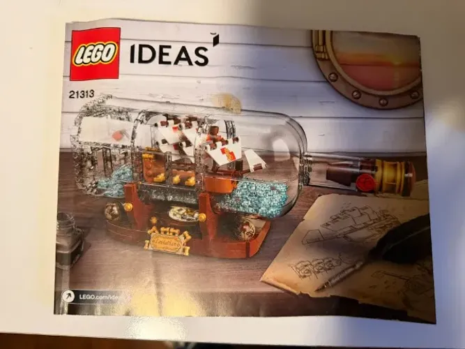 LEGO Ideas Ship in a Bottle 21313 Completo + Manual Original - Navio Na Garrafa