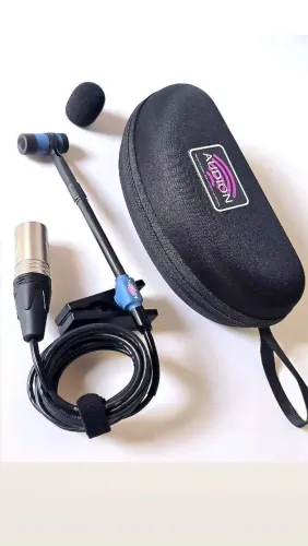 Microfone para percussão pandeiro tanta rebolo cuica carrilhão Zabumbas e outros