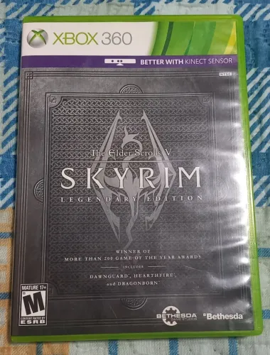 JOGO THE ELDER SCROLLS SKYRIM LEGENDARY EDITION COMPLETO MANUAL MAPA PARA XBOX 360