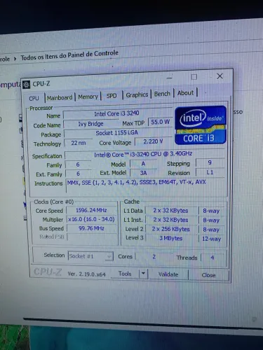 Processador Intel Core i3 3240 - sem cooler 