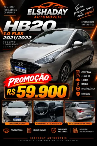 Hyundai HB20 Vision 1.0 Flex 12V MEC 2022
