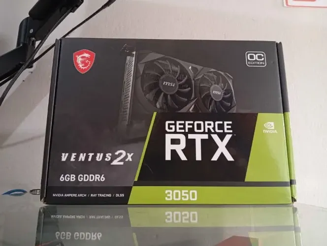 RTX 3050 semi nova. *Analiso trocas em placa inferior com volta...
