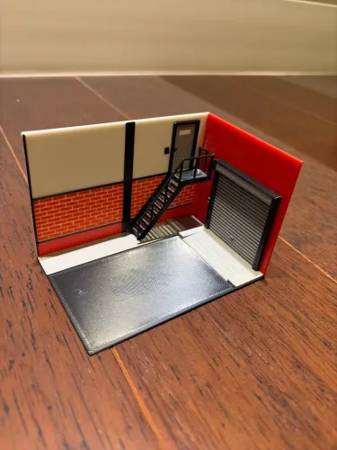 Expositor de Diorama de Garagem para Miniatura de Carro 1:64