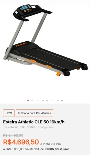 Esteira Athetic Cle50