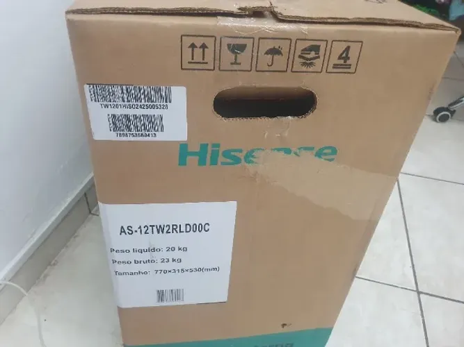 Ar condicionado hisense 12 000 BTU nunca ( novo nunca usado, ainda na caixa)