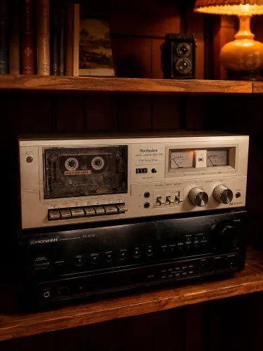 Tape deck fita cassete Technics 608