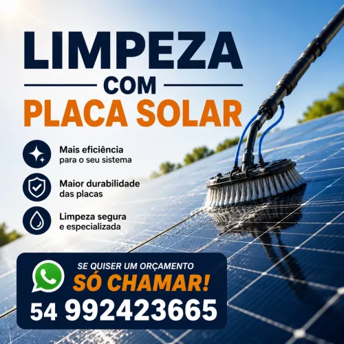 Limpeza de Placas Solares com Qualidade