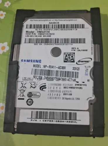 HD Notebook 320GB SATA 2.5" Samsung Spinpoint - Modelo HM321HI
