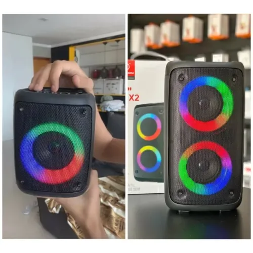 Caixa de som original LED Portátil amplificada pequena sem fio blultooth a bateria