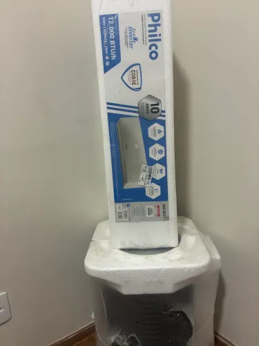 AR CONDICIONADO NA CAIXA PHILCO INVERTER QUENTE/FRIO 12000btus