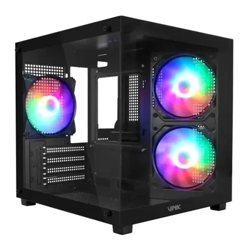 Gabinete Aquário G-cube C/ 3 Fans Vidro Temperado - Vinik Gggcvbk *ENTREGA GRÁTIS*