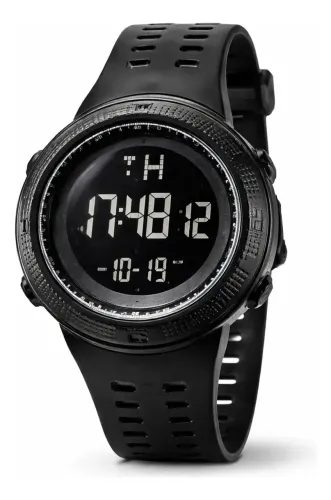 Relógio Digital Esportivo Masculino Led Preto - Novo