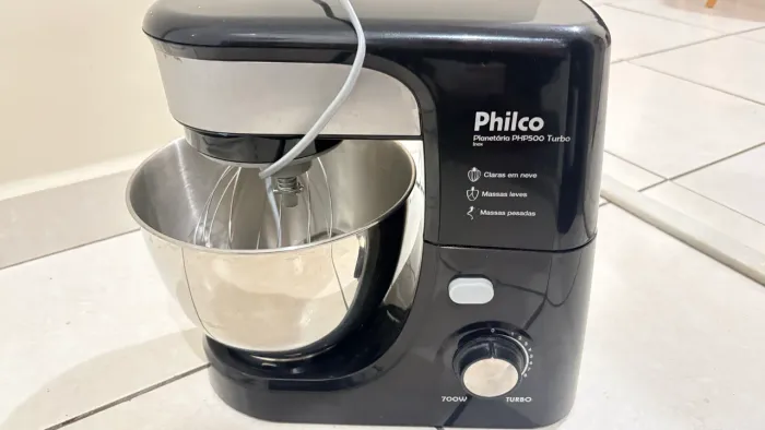 Batedeira Planetária Philco PHP500 Turbo Inox 700W