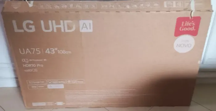 TV LG 43UA7500PSA COM TELA QUEBRADA - ACEITO CARTÃO