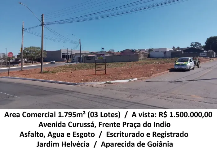 Area Comercial 1.795m² (Avenida Curussá, Frente a Praça do Indio) Jardim Helvecia