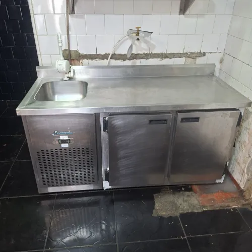 Balcão Inox Refrigerado com cuba