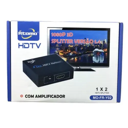 HDMI Splitter 1.4 Divisor 1x2 1080 3D + Fonte