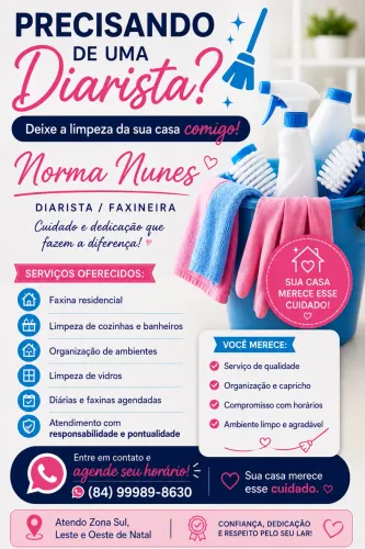 DIARISTA - FAXINEIRA - BABA 