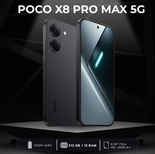 Poco X8 Pro Max 5G Versão Global 512/12- Preto Lacrado Entregamos Grátis