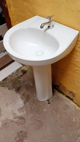 Uma pia de rosto
