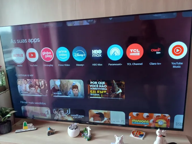 Tv Tcl 55 polegadas 4k uhd