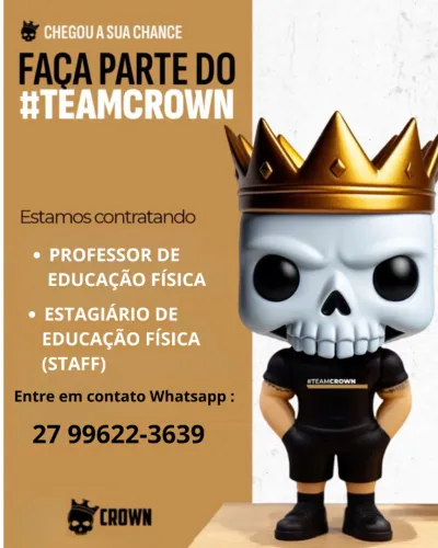 Vaga para Professor(a) e Estagiário(a) de Educação Física - Crown Vila Velha e Itaparica