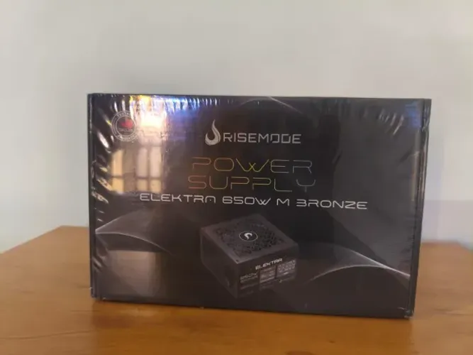 Fonte Gamer Rise Mode Elektra 650W 80 Plus Bronze Full Modular Preta ? Nova
