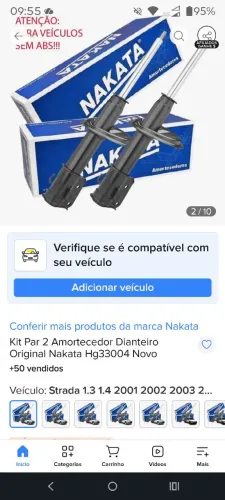 PROMOÇÃO AMORTECEDOR LINHA FIAT