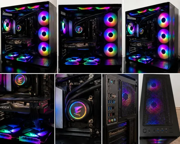 Pc Gamer Ryzen 7 9800X3D + Rx 6750XT + X670Aorus Elite + 16DDR5