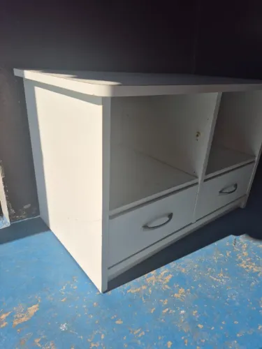 Rack branco madeira primeira qualidade