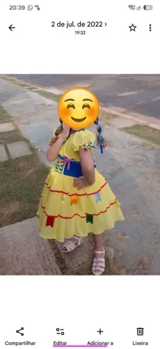 Vestido junino infantil 