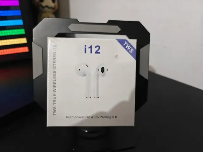 Fone de Ouvido i12 TWS Bluetooth 5.0 - Novo