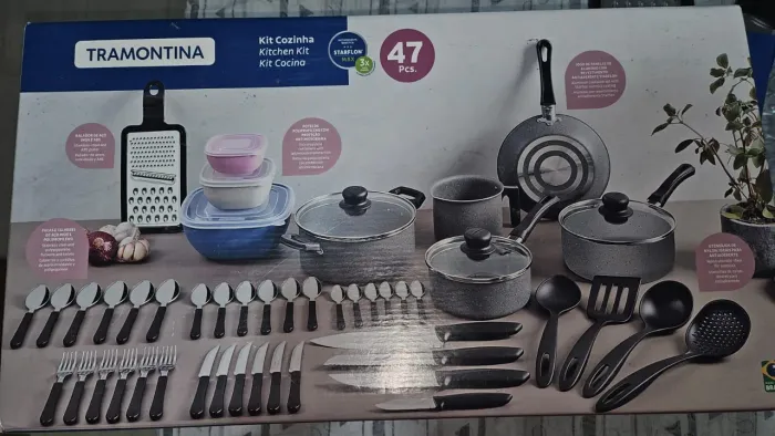 KIT COZINHA TRAMONTINA 47 PEÇAS