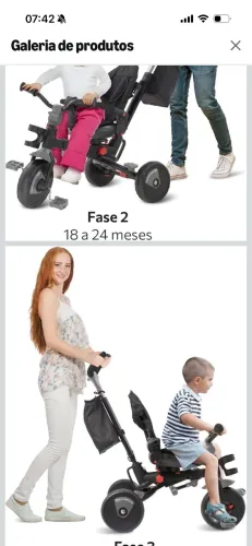 Triciclo smart infantil 4 em 1