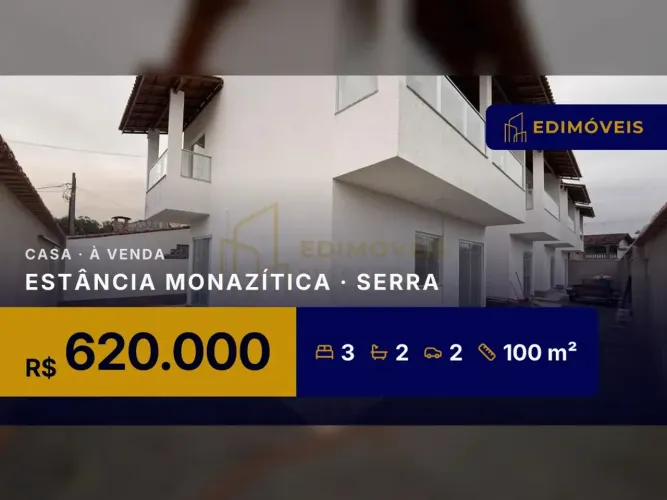Casa 3 quartos em Estância Monazítica, conforto e praticidade para sua família