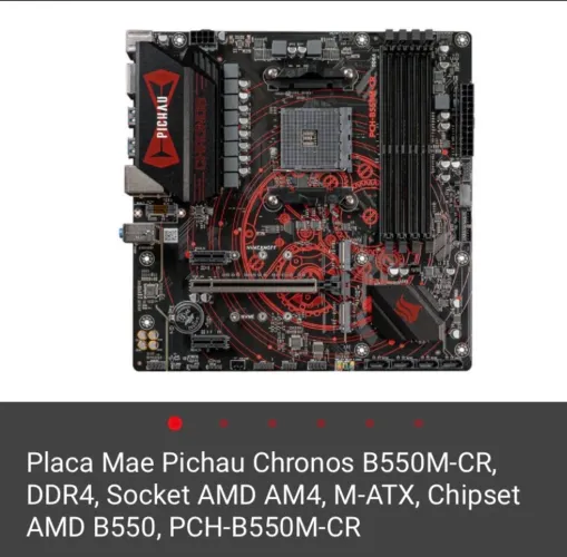 Placa mãe na caixa b550