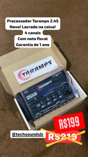 Processador de áudio 2.4sTaramps NOVO!