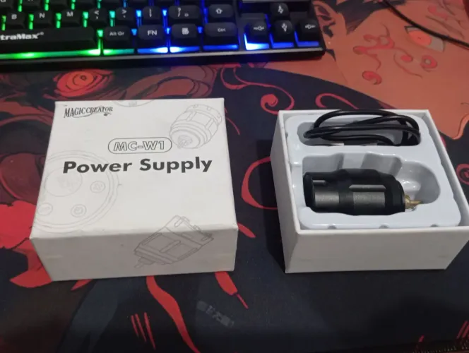 Fonte sem fio para máquina de tatuagem mc-w1