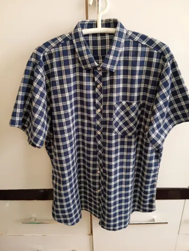 Camisa xadrez masculina plus size NOVA