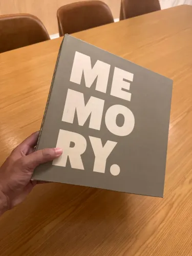 Livro caixa Memory para decoração