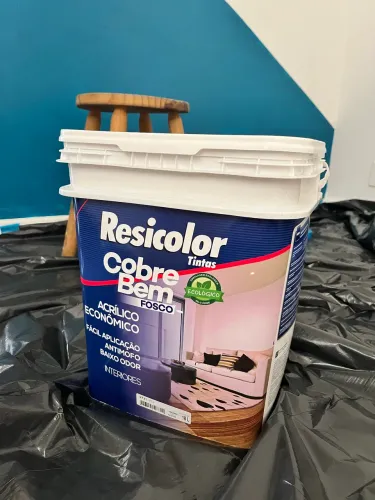VENDO TINTA RESICOLOR 18L ACRÍLICA FOSCA COR AREIA