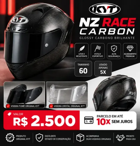Capacete Carbono KYT
