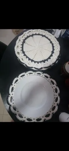 Lindo jogo Sousplat  em crochê 