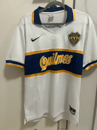 Camisa Boca Juniors Nike 1997/98 - Away - Quilmes - Vintage.