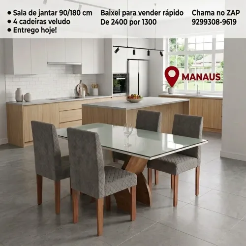 Mesa sala de jantar grande no precinho