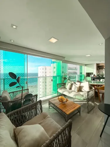 APARTAMENTO FRENTE MAR NA PONTA D AREIA || 3 SUÍTES