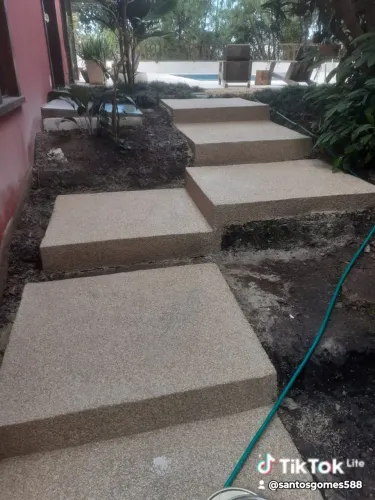 Piso fulget cimentício